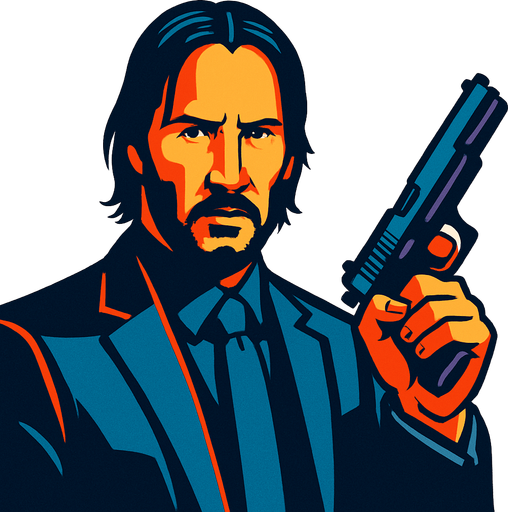 do john wick.
In-Game asset.  2d.  High contrast.  No shadows
