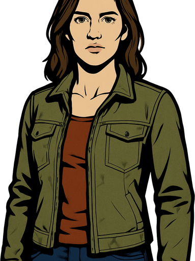 woman.
In-Game asset.  2d.  High contrast.  No shadows. realistic
