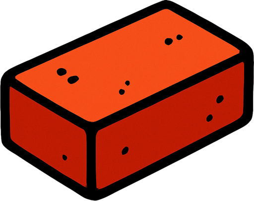 2d brick.
In-Game asset.  2d.  High contrast.  No shadows