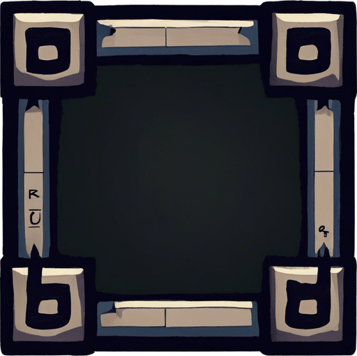 Un jeton de scrabble vide.