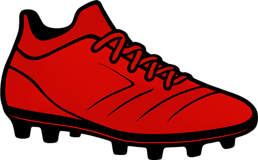 kaliteli ama klasik kırmızı renk yandan görünümlü bilek kısmı olmayan krampon.
In-Game asset.  2d.  High contrast.  No shadows