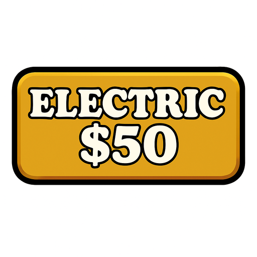 Make button gold and change text to say 'Electric $50'