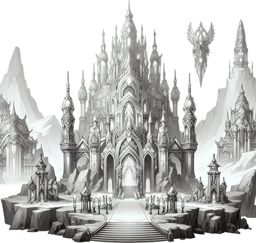 asgard.
Single Game Texture.  In-Game asset.  Blank background.  High contrast