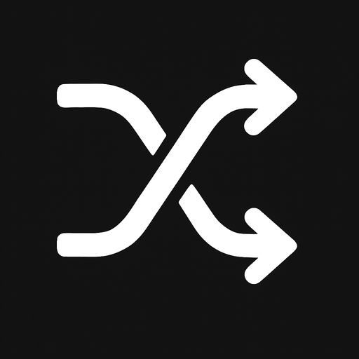 "rastgele" ikonu, beyaz renginde olacak..
In-Game asset.  2d.  High contrast.  No shadows