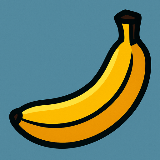 just banana picture..
In-Game asset.  2d.  High contrast.  No shadows