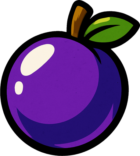 Uva individual.
In-Game asset.  2d.  High contrast.  No shadows
