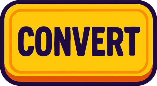 convert button.
In-Game asset.  2d.  High contrast.  No shadows