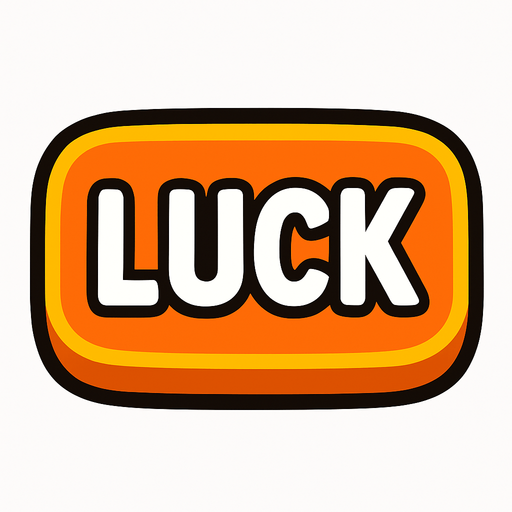 luck button.
In-Game asset.  2d.  High contrast.  No shadows