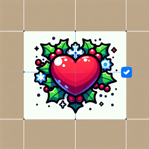 Cartoon Christmas heart
Single Game Texture. In-Game asset. 2d. Blank background. High contrast. No shadows.