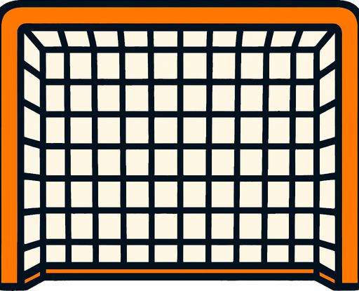 post seen from front and no fill in net