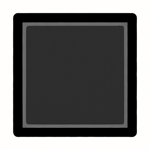 Krnarları siyah içi koyu gri bir kare.
In-Game asset.  2d.  High contrast.  No shadows