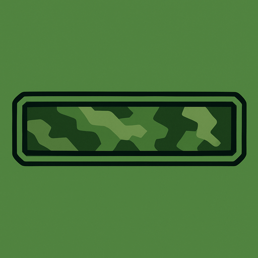 green line with army style.
In-Game asset.  2d.  High contrast.  No shadows