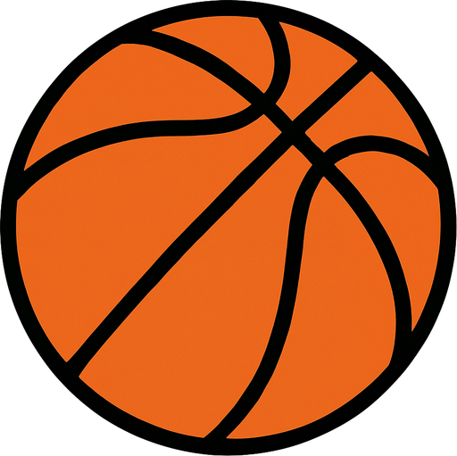 Basketball ball.
In-Game asset.  2d.  High contrast.  No shadows