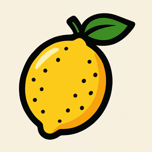 lemon.
In-Game asset.  2d.  High contrast.  No shadows