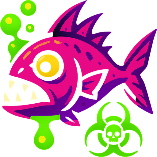 poison fish.
In-Game asset.  2d.  High contrast.  No shadows