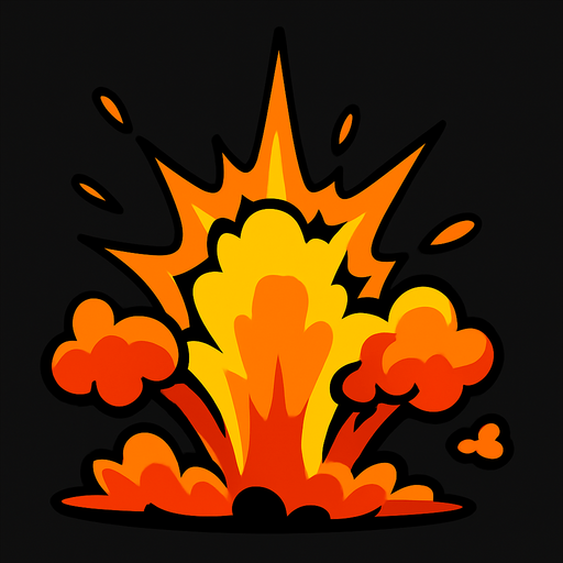 explosion. In-Game asset. 2d. High contrast. No shadows.
In-Game asset.  2d.  High contrast.  No shadows