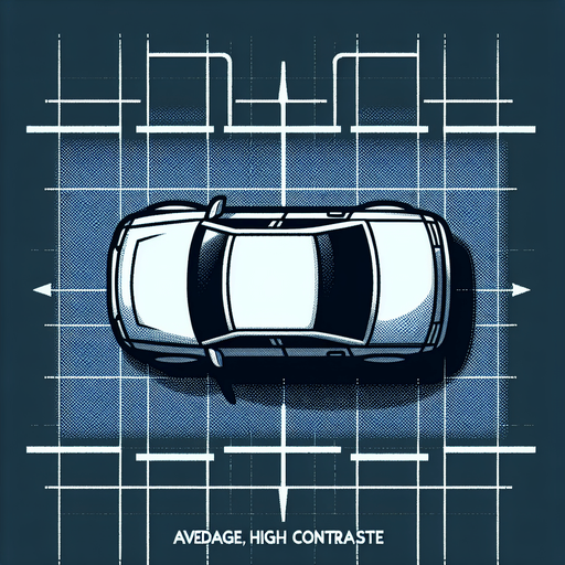 average normal car. orthographic top view.
Single Game Texture.  In-Game asset.  2d.  Blank background.  High contrast.  No shadows