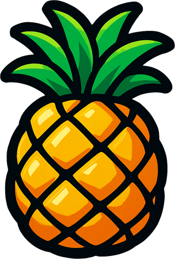 Ananas.
In-Game asset.  2d.  High contrast.  No shadows