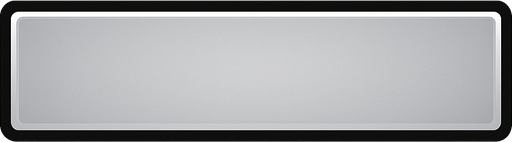 A long rectangular bar with soft grey gradient and a fine outline near the edge..
In-Game asset.  2d.  High contrast.  No shadows