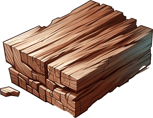 A small piece of wood.