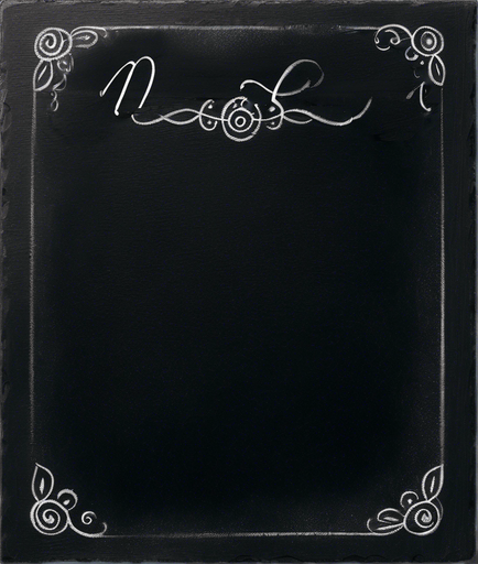 Text "NOVICE BREW" handwritten in white chalk