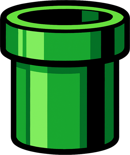 Pipe.
In-Game asset.  2d.  High contrast.  No shadows