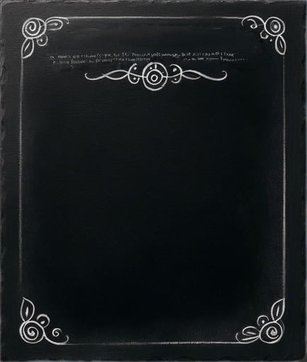 "RULES" handwritten in chalk