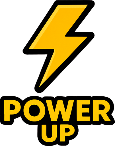 power up.
In-Game asset.  2d.  High contrast.  No shadows