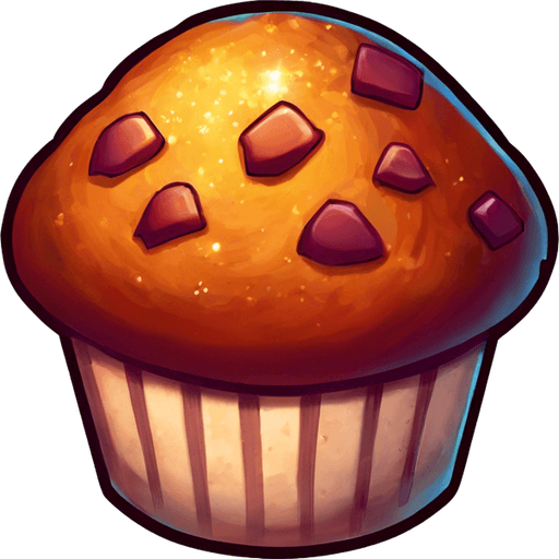 Glitter on muffin
