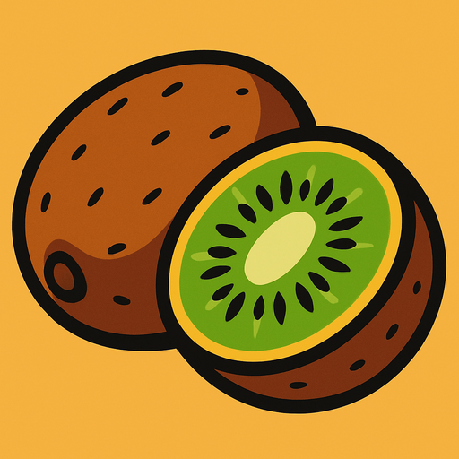 Kiwi.
In-Game asset.  2d.  High contrast.  No shadows
