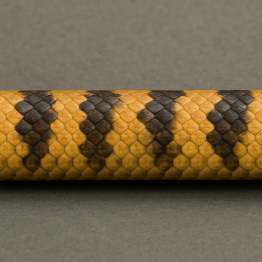 I need to create an image for the snake game. Can you create a horizontal image for the body (excluding the head)? It should be in a way that will not be distorted when added side by side. The snake will grow bigger and bigger. I hope you understand. I will add it to the Asset section of the game. But it must be realistic