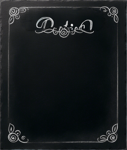 Text "POTION" handwritten in chalk