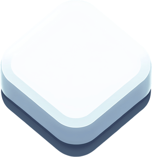 White square with round corners, flat shaded, hyper casual game. Single Game Texture. In-Game asset. 2d. Blank background. High contrast. No shadows.