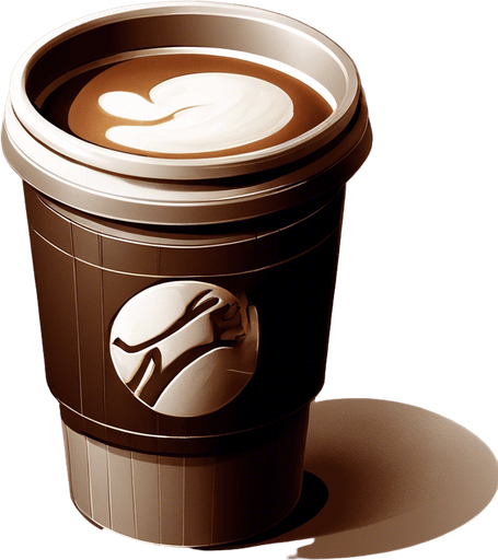 Remove extra details. Only include the coffee cup.