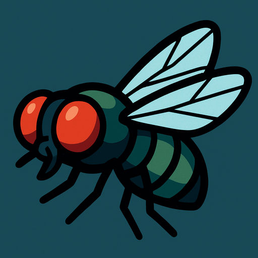 fly.
In-Game asset.  2d.  High contrast.  No shadows