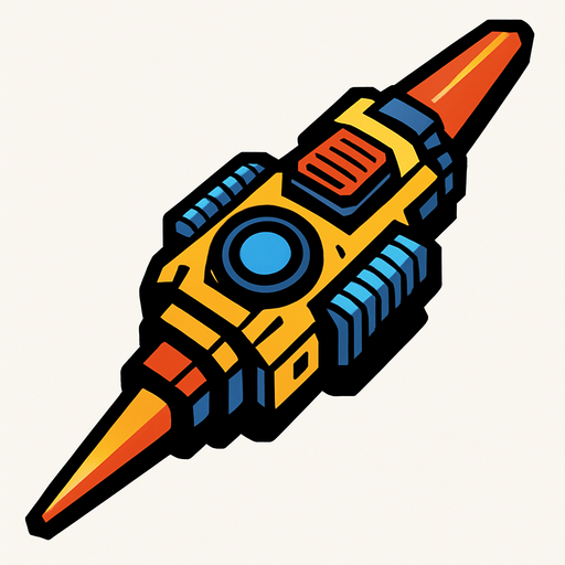 bird's eye view laser weapon 1024x.
In-Game asset.  2d.  High contrast.  No shadows