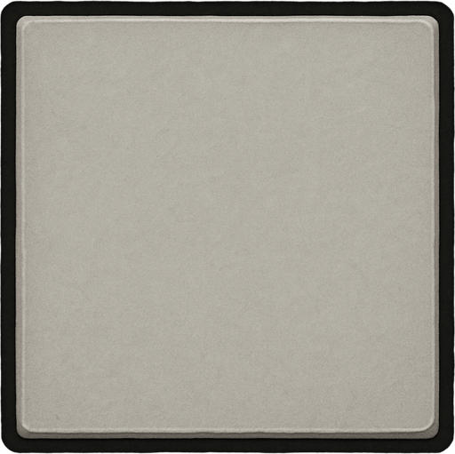 A light gray square with black borders. Realistic appearance and brightness
In-Game asset.  2d.  High contrast.  No shadows