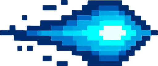 Pixel art style, spaceship lazer bullet.
In-Game asset.  2d.  High contrast.  No shadows