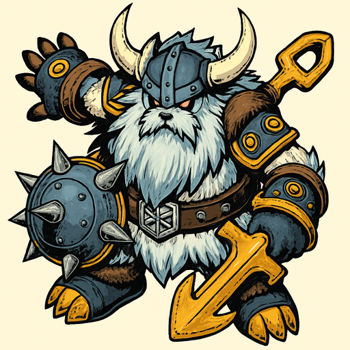 Vikemon, visto desde arriba, calidad y detalles altamente épicos, Digimon.
In-Game asset.  2d.  High contrast.  No shadows