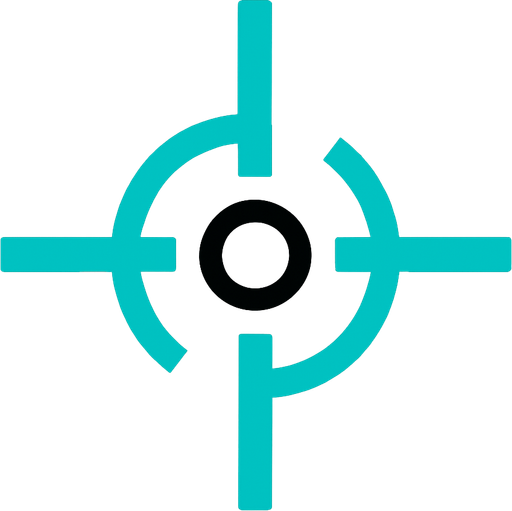 Crosshair.
In-Game asset.  2d.  High contrast.  No shadows