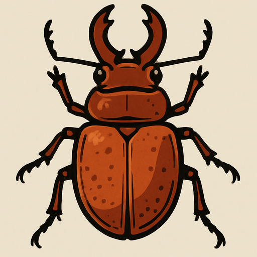 Büyük böcek.
In-Game asset.  2d.  High contrast.  No shadows
