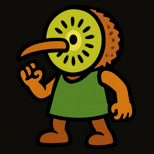 kiwi human.
In-Game asset.  2d.  High contrast.  No shadows