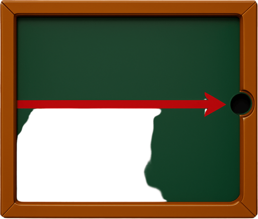 Change the center bumper on the table into a red line that’s painted on the table, like a casino table, that ends in an arrow on the right hand side. At the end of the arrow put a pocket on the side railing like a pool table.