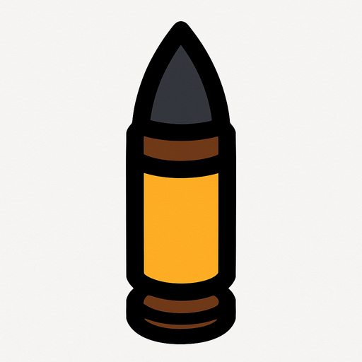 towerBullet.
In-Game asset.  2d.  High contrast.  No shadows
