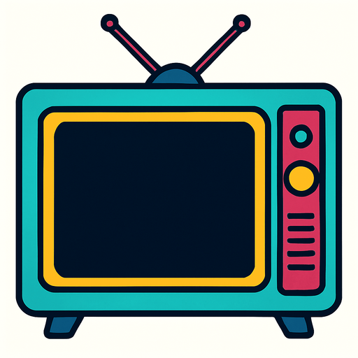 pantalla de tv.
In-Game asset.  2d.  High contrast.  No shadows