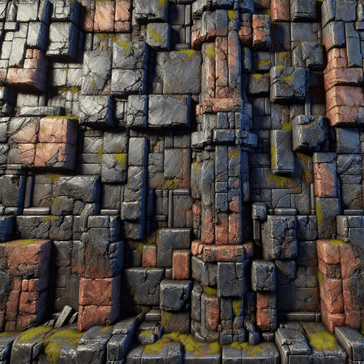 Les murs du labyrinthe sont massifs, faits de pierre vieillie et recouverts de lichens et de mousses qui ajoutent une touche d'humidité et d'abandon. Leur texture est rugueuse, avec des fissures profondes qui laissent deviner l’âge et l’histoire de ce lieu oublié.

    Couleur : La couleur des murs varie, mais elle est dominée par des tons sombres : gris foncé, marron, et parfois des touches d'ocre là où l'humidité a pris ses marques. Ils semblent presque absorbers la lumière de la torche du personnage, rendant l'atmosphère encore plus oppressante. De temps à autre, des éclats métalliques ou des traces de rouille peuvent se deviner sur les bords, suggérant des artefacts oubliés du passé.
 celui ci sera en brique rouge

Single Game Texture.  In-Game asset.  2d.  Blank background.  High contrast.  No shadows