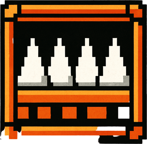 Mario style spikes NES..
High contrast