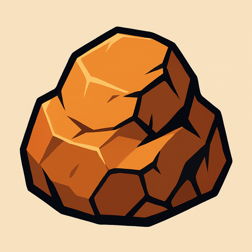 Rock.
In-Game asset.  2d.  High contrast.  No shadows