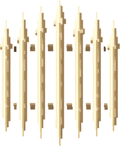 pared de pinchos berticales de pixeles.
In-Game asset.  2d.  High contrast.  No shadows