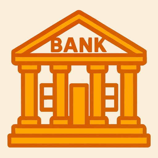 bank.
In-Game asset.  2d.  High contrast.  No shadows